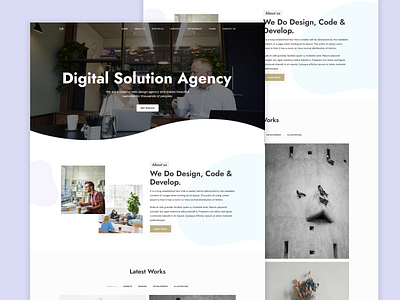 Lia Creative Agency - Onepageboss agency bootstrap branding clean creative design new portfolio web webdesign