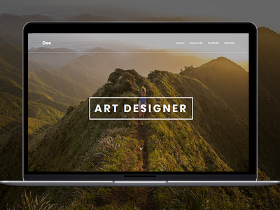Website for art Designer clean fresh personal ui ux web webdesign