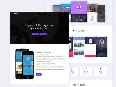 Appo Responsive App Landing Template