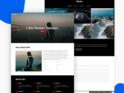 Tonson   Personal Portfolio Template