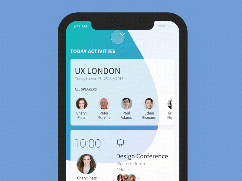 Event Activities App event app event management interaction ios ux london