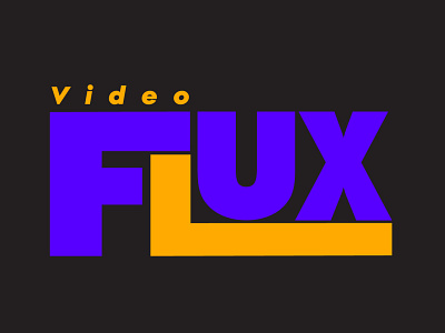 VideoFlux branding design graphic design logo vector