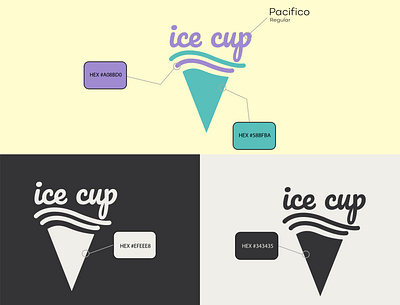 ice cup branding design graphic design logo vector