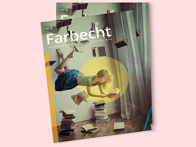 Farbecht magazine art direction colorful design indesign magazine print print design