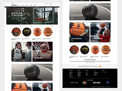 Spalding: Home - Desktop design ui web web design web site