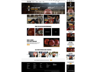 Spalding UDesign Landing Page design landing page ui web web design web site