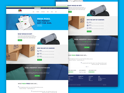 Fruit of The Loom: Fresh Picks Landing Page design landing page ui ux web web design