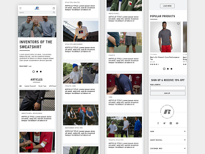 Russell Athletic: Blog - Mobile design mobile mobile design mobile ui ui web web design web site