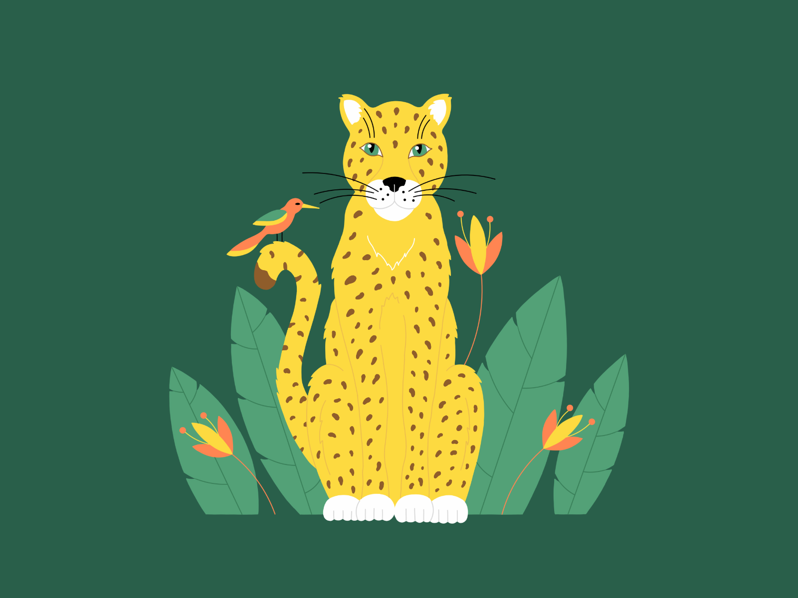 Леопард adobe illustrator flat infinite painter африка векторные животные векторный леопард векторный стиль джунгли животные иллюстрация красочный леопард леопард в векторе леопард в джунглях минимализм плоский стиль сафари яркий