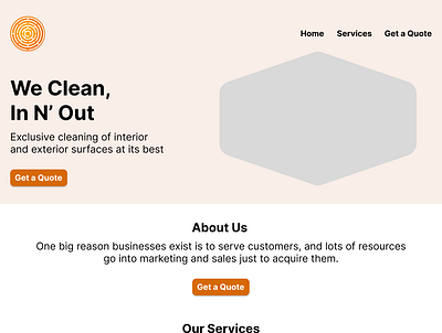 Website design for a cleaning company product design ui uiux ux web design
