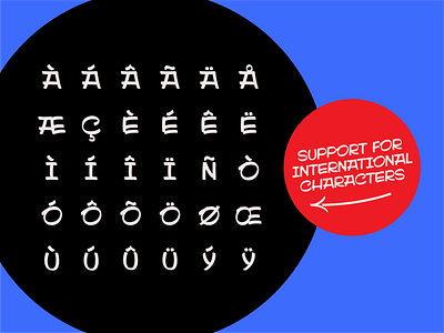 Sidestroke International Characters branding lettering type typography vector