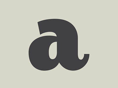 "a" logo development