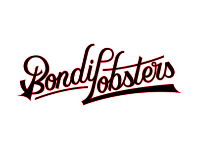 Bondi Lobsters brush script script lettering type type art typedesign typeface typography