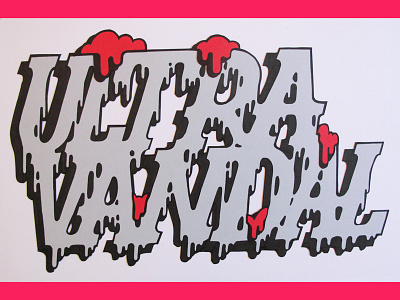 Ultra Vandal paper paper art type typography