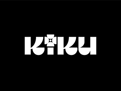 Kiku Logotype design drawing logo type typography vector