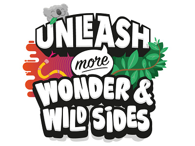 Wonder & Wild Sides 2 illustration lettering type typography