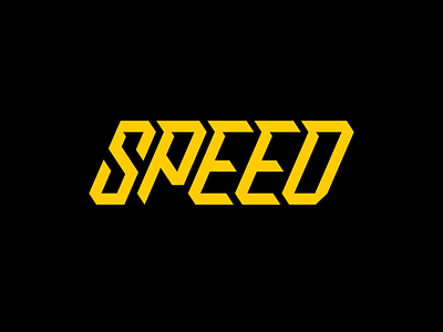 Speed font lettering type typography