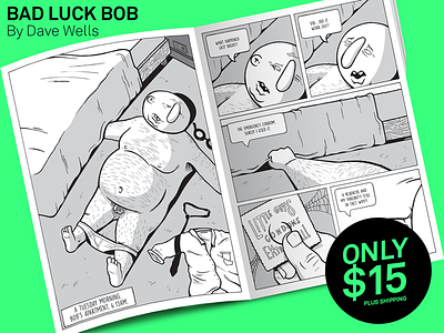 Bad Luck Bob Issue 1 cartoon comedy comic drawing funny illustration ink sketch