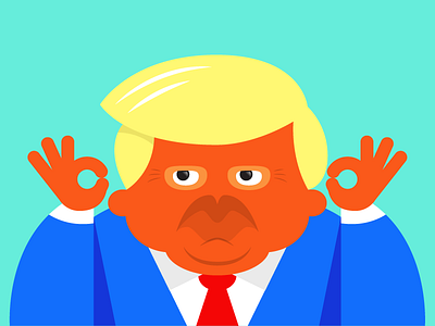 Trump design illustration trump vector