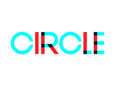 Circle lettering type typography