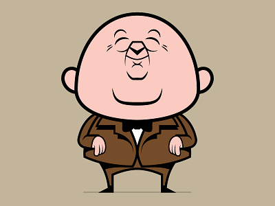 Mr Chipchase character design illustration minimal simple