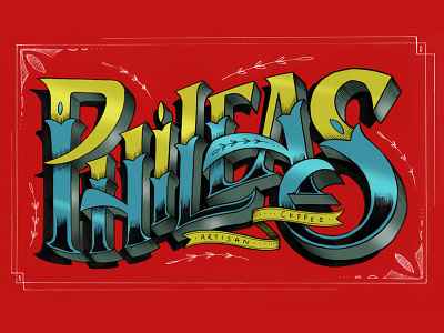 Phileas branding lettering logo type typography victorian