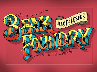 Beak Foundry branding lettering logo type typography victorian
