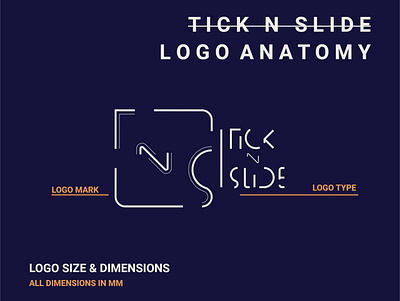 Tick N Slide Logo Presentation app branding design graphic design illustration logo typography ui ux vector