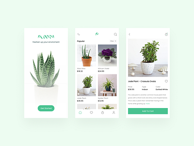 Planty - Plant shopping dedicated app UI Design app dedicated app dedicated app ui design plant shopping app plants plants app ui ui design