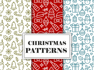 set-hand-drawn-christmas-patterns