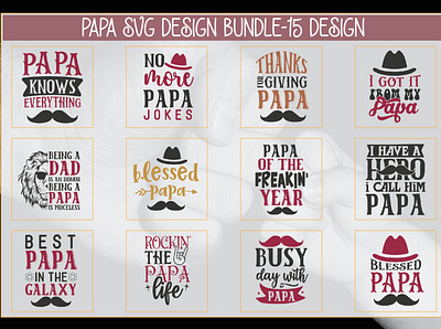 Papa Svg Design Bundle-15 Design 3d animation branding christmas flat flowers pattern christmas patterns collection design graphic design illustration logo motion graphics ui ux vector year pattern