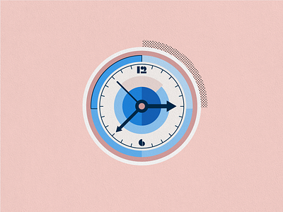 Constructivism abstract blue constructivism experimental flat forms icon pink watch