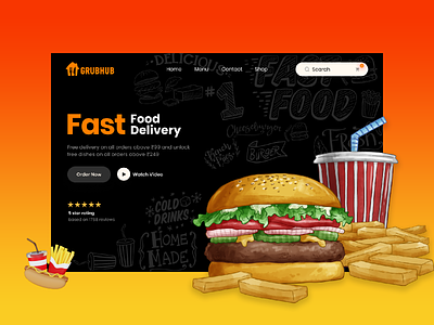 Food Delivery Banner Page