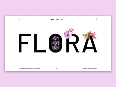 Flora (Perfume Brand) UI design asthetic banner design figma flora flower home page landing page minimal minimal landing page minimal website perfume perfume brand perfume website photoshop ui ux