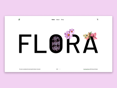Flora (Perfume Brand) UI design asthetic banner design figma flora flower home page landing page minimal minimal landing page minimal website perfume perfume brand perfume website photoshop ui ux