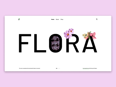 Flora (Perfume Brand) UI design