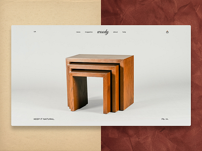 Woody (website banner UI)