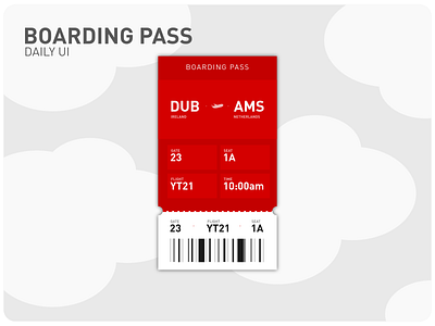 Daily UI Boarding Pass