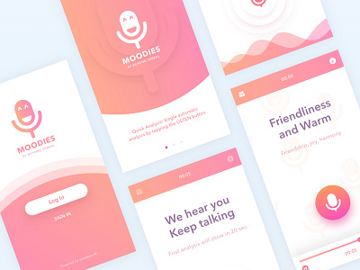 Emotion analytics app ai app clean color interface mobile mobile app design product redesign simple ui ux