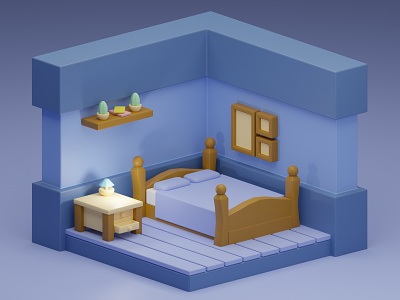 Bedroom 3d bedroom 3d model 3d room bedroom illustration isometric 3d isometric bedroom
