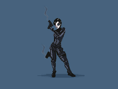 Domino Pixel Art art domino marvel pixel smoke