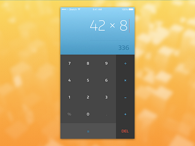 Daily UI - 004 - Calculator calculator dailyui ui004