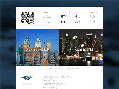 Daily UI - 024 - Boarding Pass