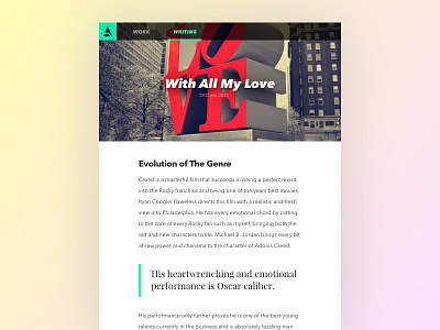 Daily UI - 035 - Blog Post blog dailyui detail philly post