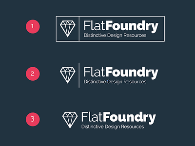FlatFoundry/Logo Concepts design distinctive flat logo minimal premium resources simplistic