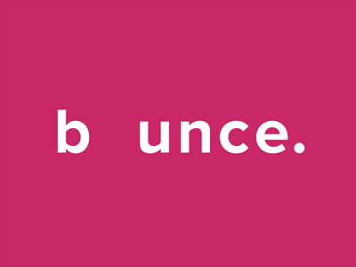 bounce. animation bounce dribbble graphics logo motion simple text