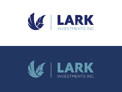 Lark Investments branding investments lark logo visual identity wdc wilmington design