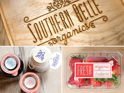 Southern Belle Organics Logo Experimentation belle branding concepts logo southern