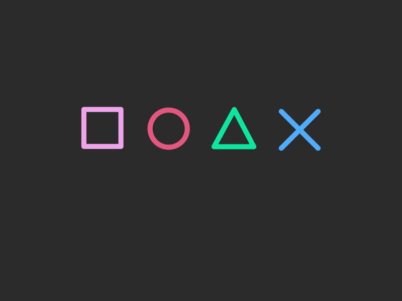 Playstation Symbols after effects animation playstation ps4 symbols