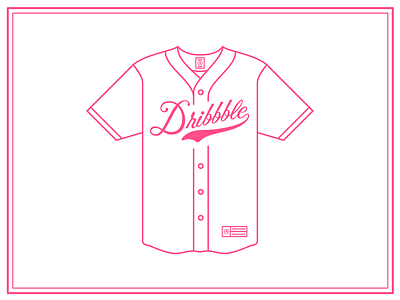 The Big Leagues baseball cursive illustration typography